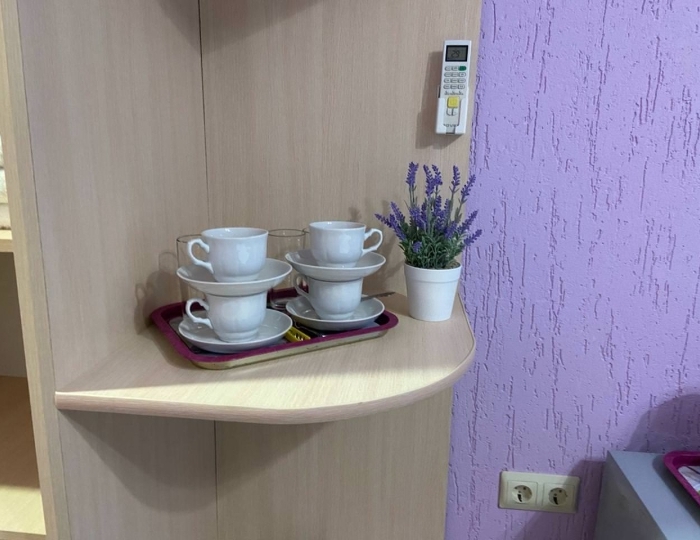 Номер улучшенный семейный с 1 двуспальной кроватью (с полупансионом) - Отель «Лаванда» Гагра