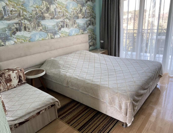 Номер стандарт семейный с 1 двуспальной кроватью (с полупансионом) - Отель «Лаванда» Гагра